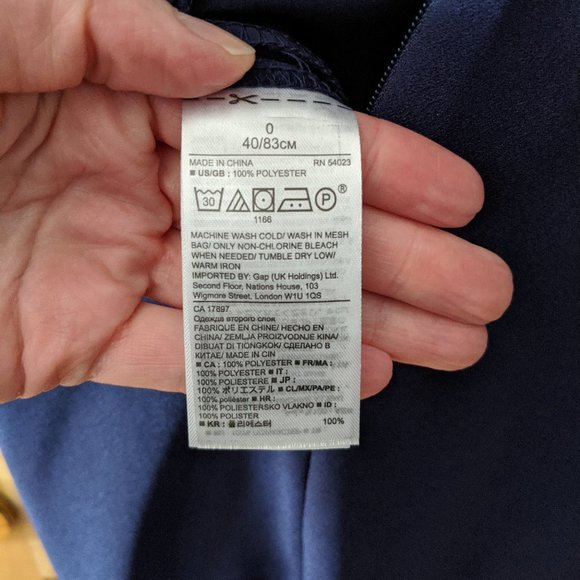 Navy sleeveless jumpsuit Banana Republic, size 0 - Picture 7 of 7